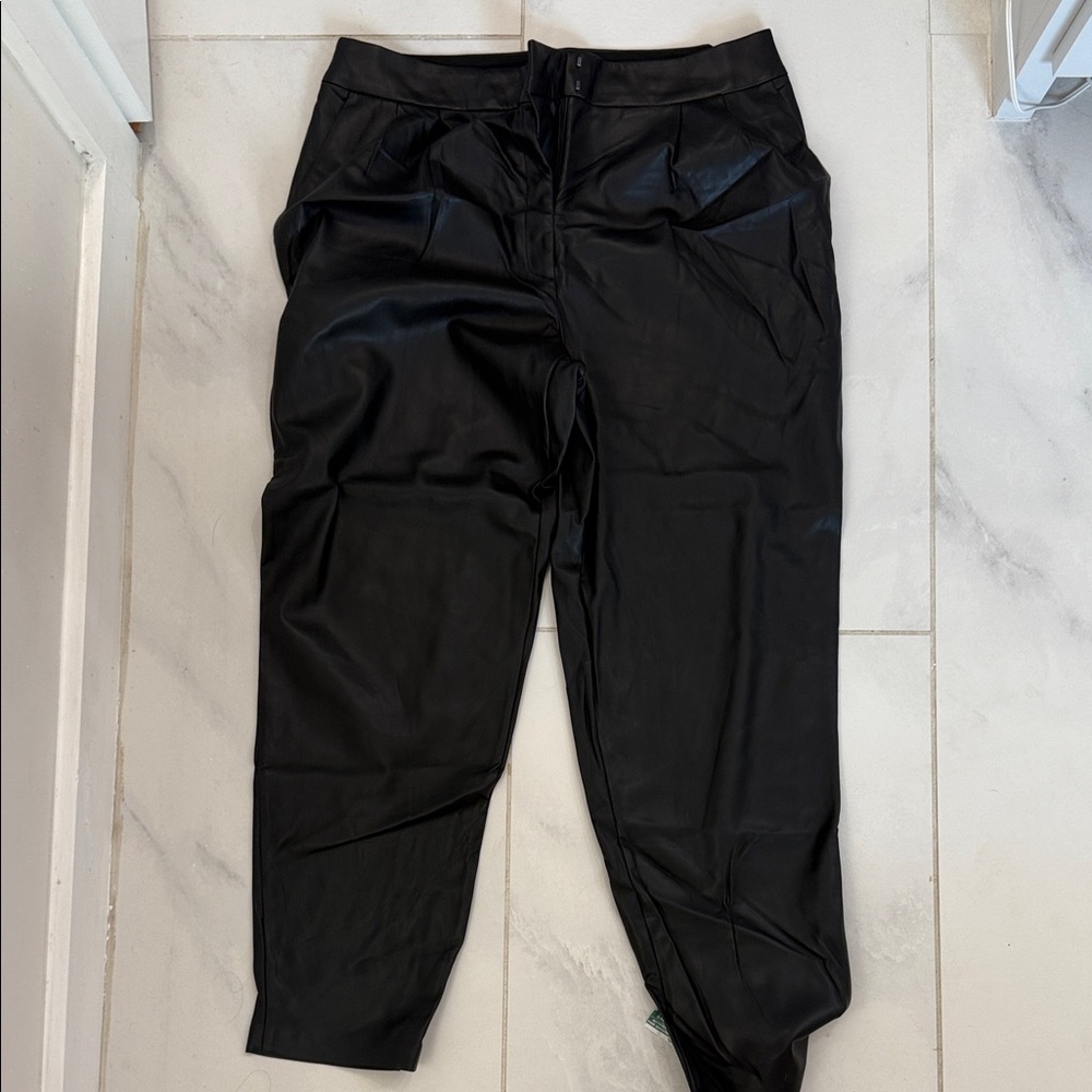 Express Black Leather Women's Pants